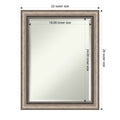 Lyla Ornate Silver Framed Bathroom Vanity Wall Mirror