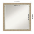 Paris Champagne Framed Bathroom Vanity Wall Mirror