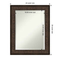 Ridge Bronze Bathroom Vanity Wall Mirror
