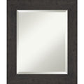 Rustic Plank Espresso Bathroom Vanity Wall Mirror