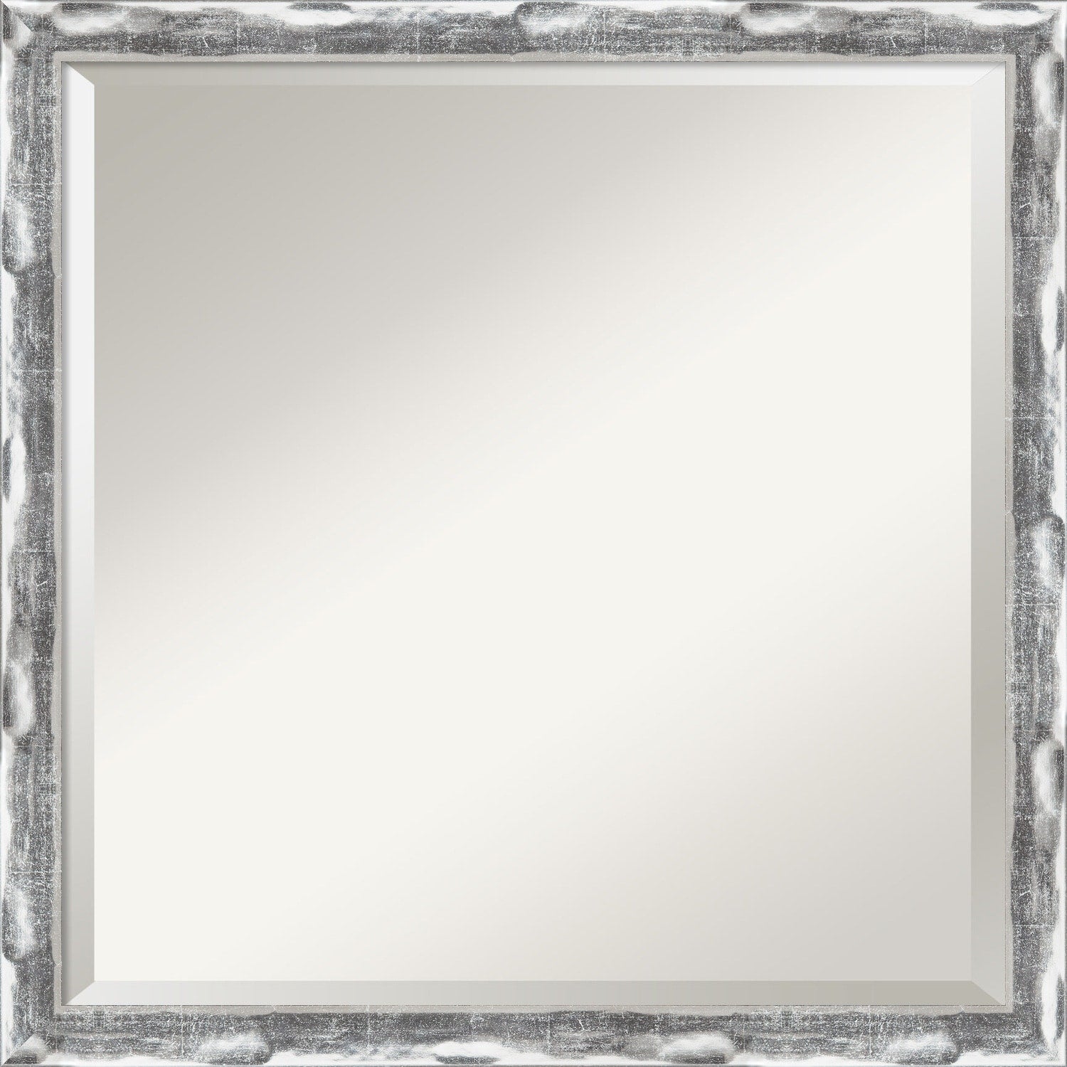 Scratched Wave Chrome Bathroom Vanity Wall Mirror