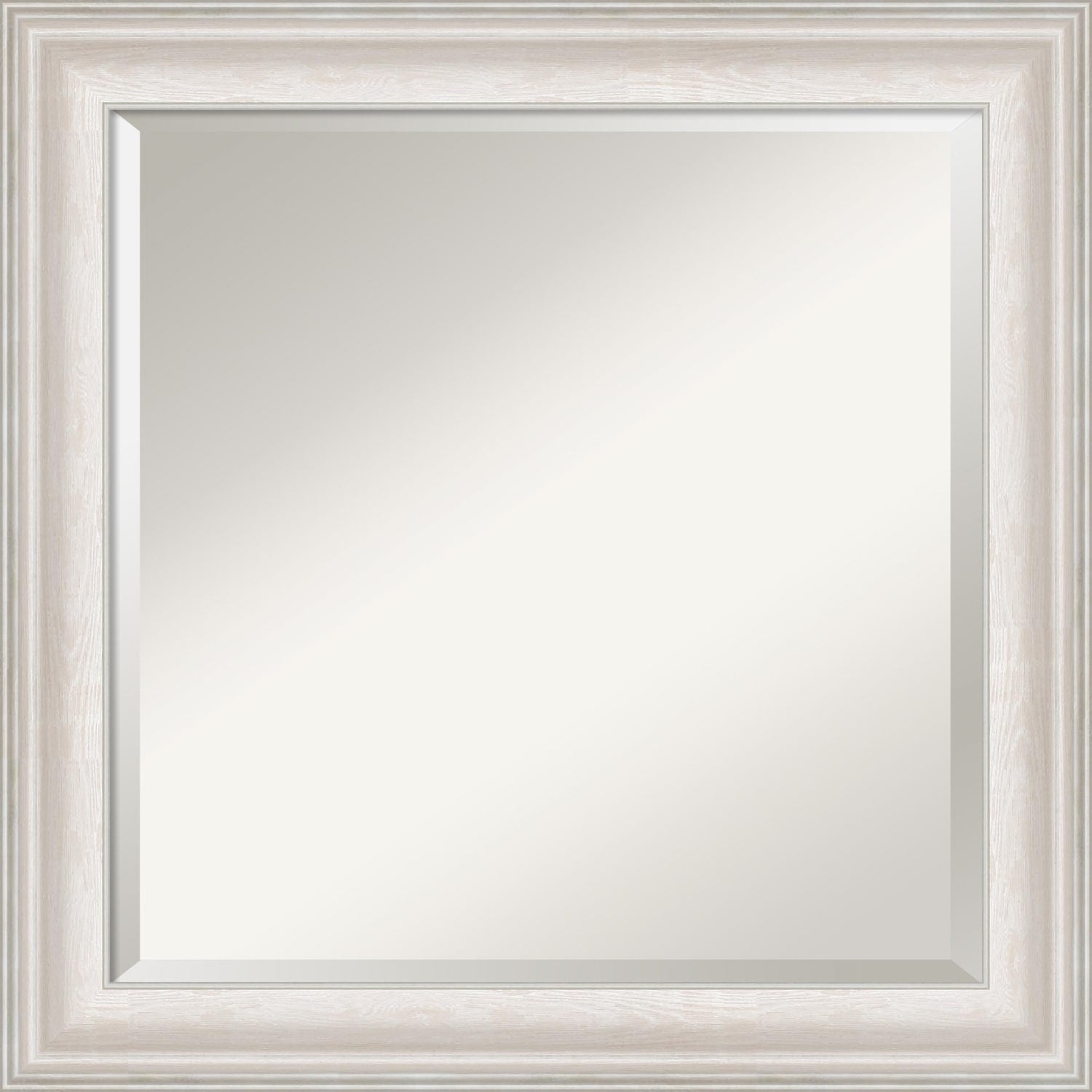 Trio White Wash Silver Bathroom Vanity Wall Mirror