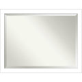 Wedge White Bathroom Vanity Wall Mirror