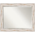 The Gray Barn Autumn Avenue Large White Wash Bathroom Mirror 33 X 27