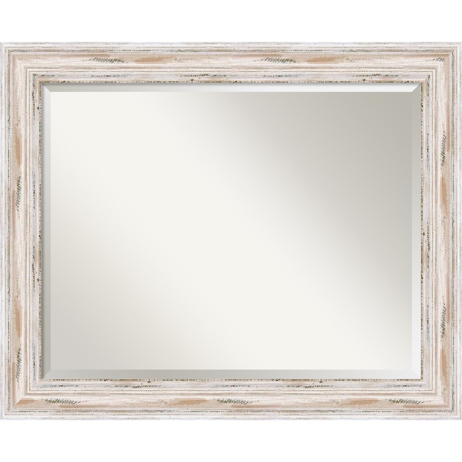 The Gray Barn Autumn Avenue Large White Wash Bathroom Mirror 33 X 27
