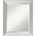 Bathroom Mirror Medium Brushed Sterling Silver
