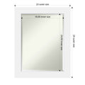 Bathroom Mirror Medium Corvino White