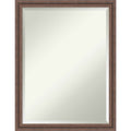 Distressed Rustic Brown Framed Bathroom Vanity Wall Mirror