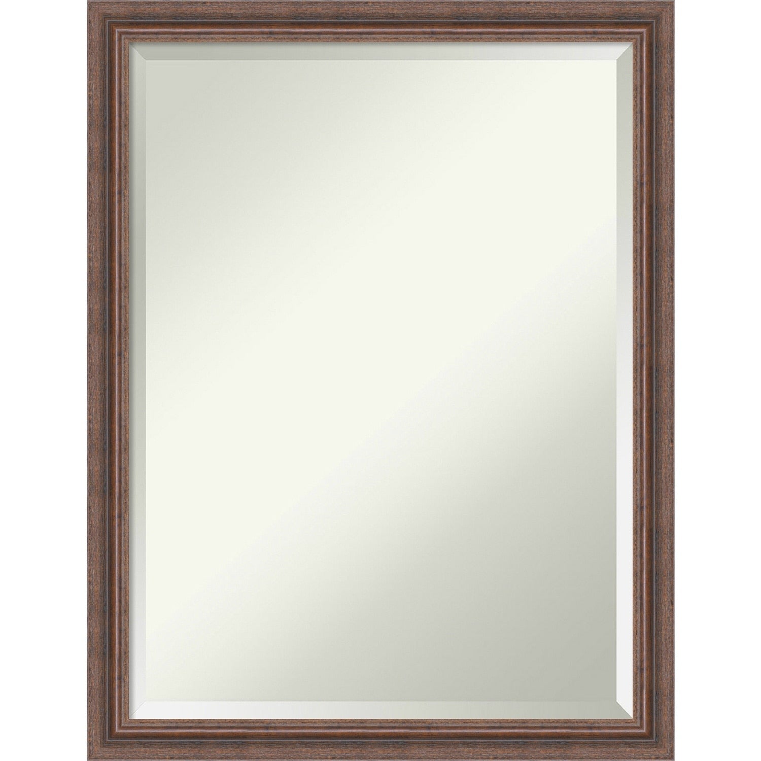 Distressed Rustic Brown Framed Bathroom Vanity Wall Mirror
