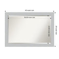 Bathroom Mirror Shiplap White
