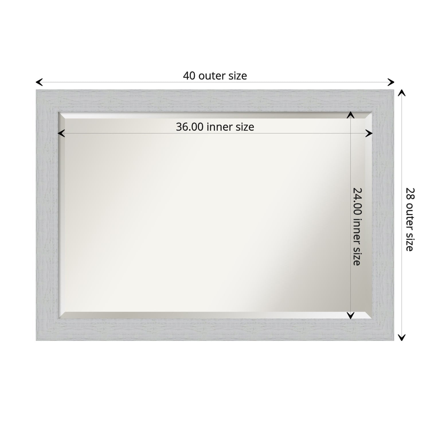 Bathroom Mirror Shiplap White