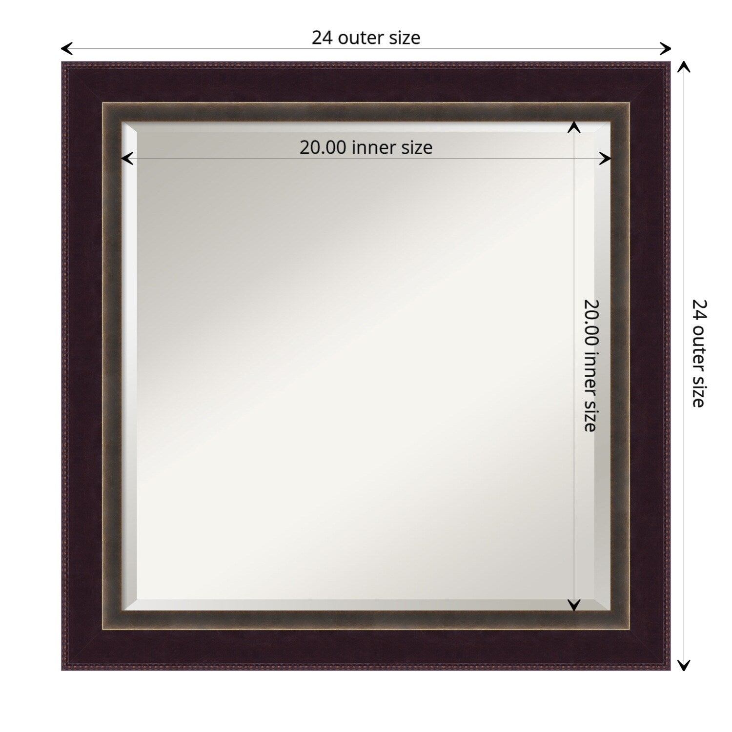Bathroom Mirror Medium Signore Bronze