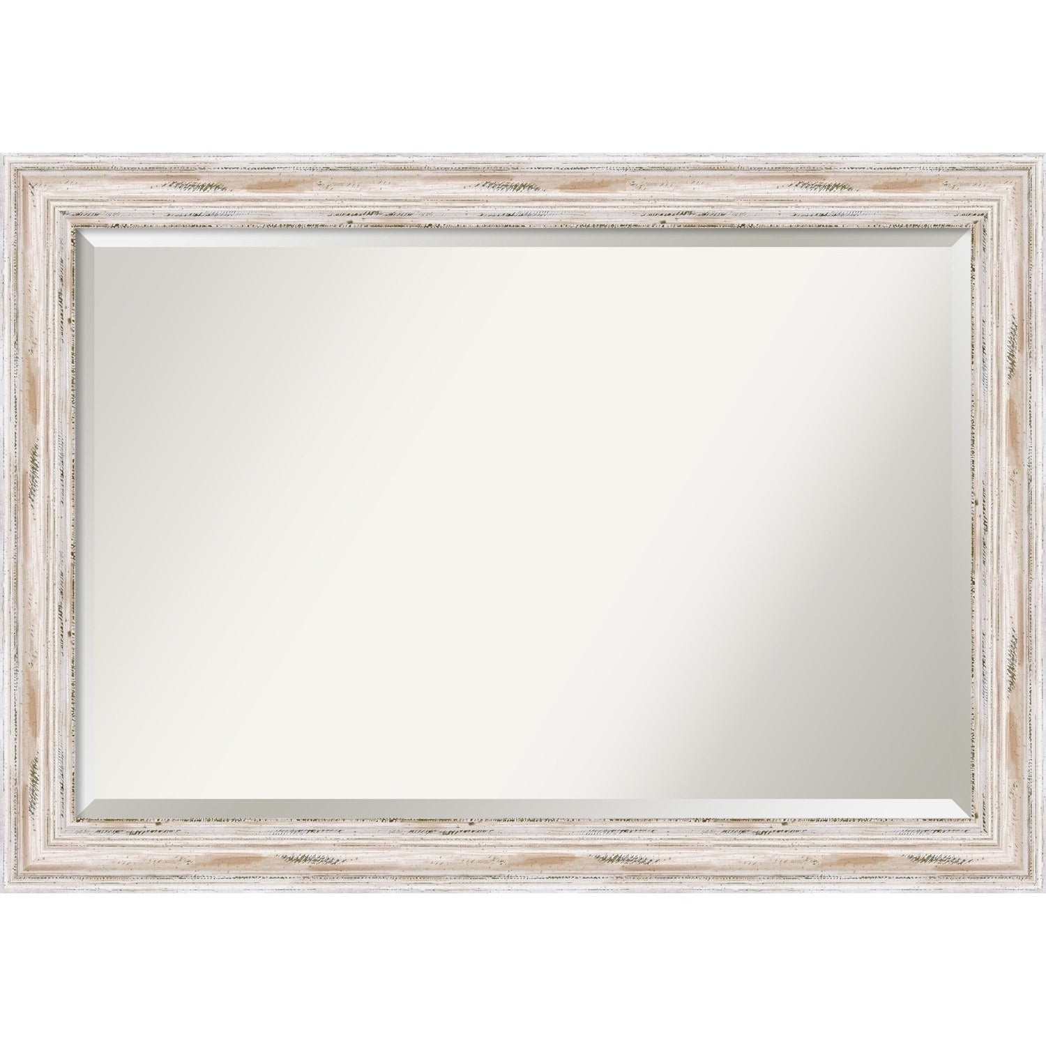 The Gray Barn Autumn Avenue Extra Large White Wash Wall Mirror 41 X 29 29.12 X 41.12 X 1.971 Inches Deep