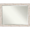 The Gray Barn Autumn Avenue Oversized Large White Wash Bathroom Mirror 45 X 35 35.12 X 45.12 X 1.971 Inches Deep