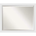 Wall Mirror Large Blanco White 32 X 26 Inch Large 32 X 26 Inch