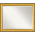 Wall Mirror Large Colonial Embossed Gold 32 X 26 Inch Antique Gold Large 32 X 26 Inch