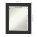Wall Mirror Corvino Black Wood