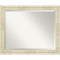 Wall Mirror Large Country Whitewash 33 X 27 Inch White Washed Large 33 X 27 Inch