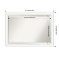 Wall Mirror Craftsman White Wood