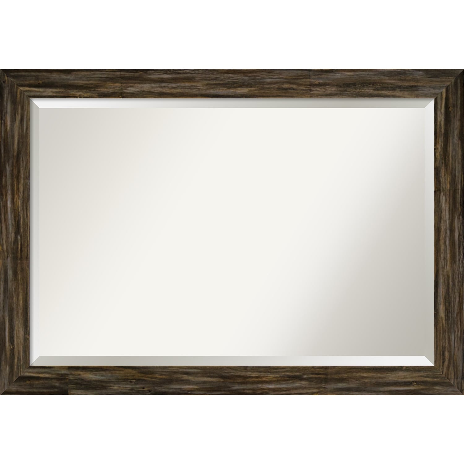 Wall Mirror Fencepost Brown Narrow Brown Grey White