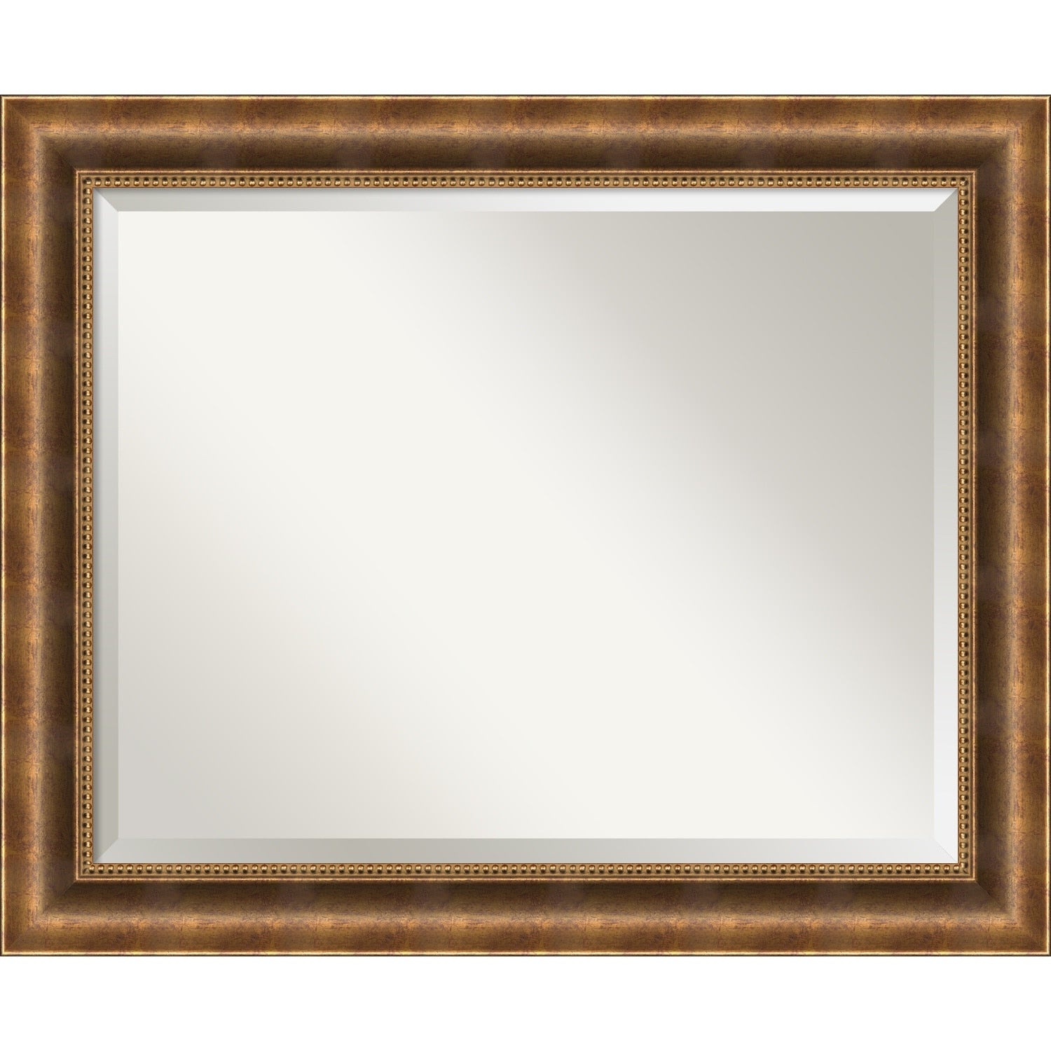 Wall Mirror Large Manhattan Bronze 34 X 28 Inch Red Large 34 X 28 Inch