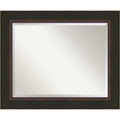 Wall Mirror Large Milano Bronze 35 X 29 Inch Brown Large 35 X 29 Inch