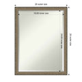 Wall Mirror Parisian Silver Wood Bronze Silver Champagne