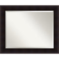 Wall Mirror Large Portico Espresso 34 X 28 Inch Black Brown Large 34 X 28 Inch