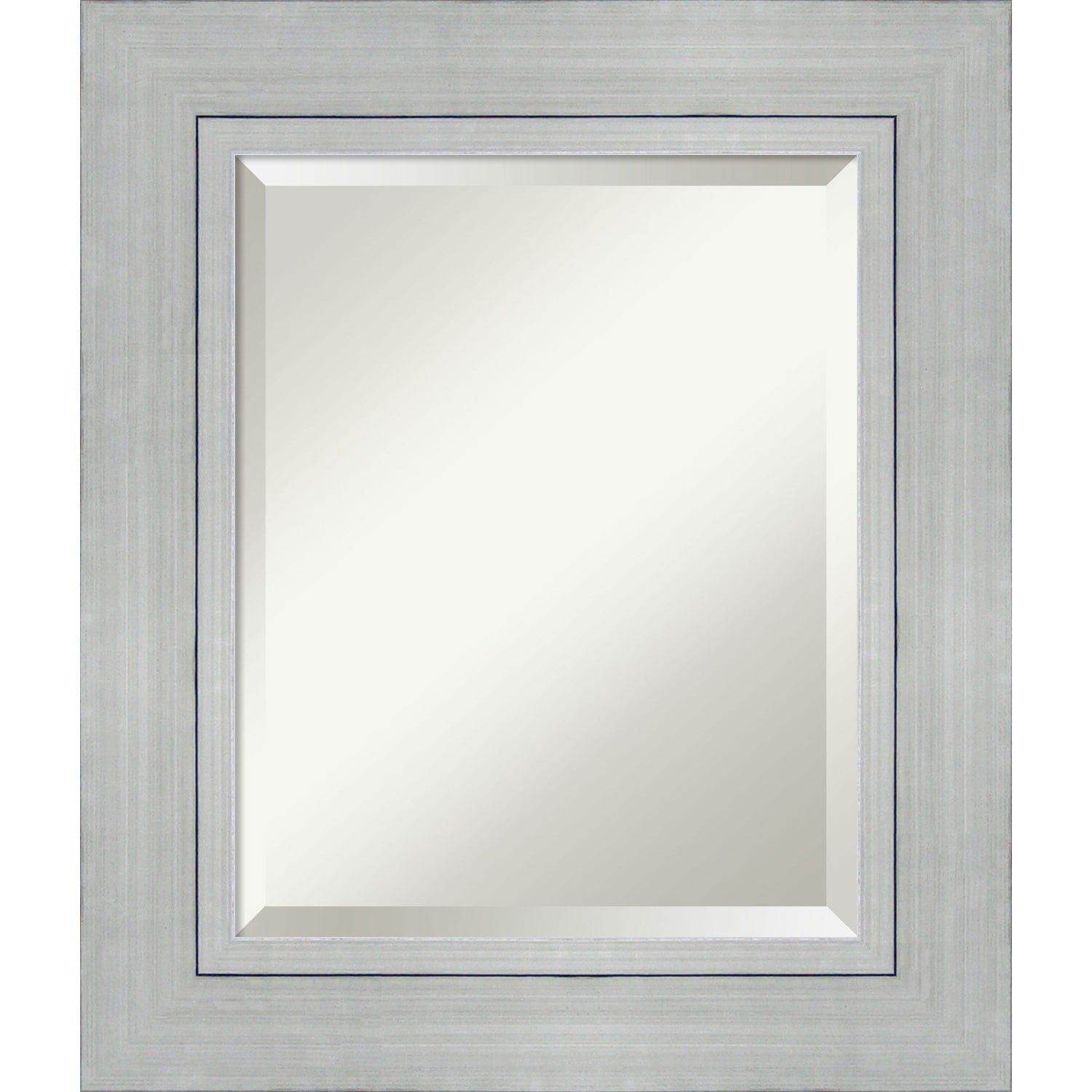 Wall Mirror Medium Romano Silver 24 X 28 Inch Silver Black 27.25 X 23.25 X 1.149 Inches Deep