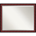 Wall Mirror Rubino Cherry Scoop Wood Brown Black