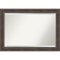 Wall Mirror Extra Large Rustic Pine 42 X 30 Inch Brown Extra Large 42 X 30 Inch
