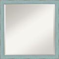 Wall Mirror Square Sky Blue Rustic 23 X 23 Inch Square 23 X 23 Inch