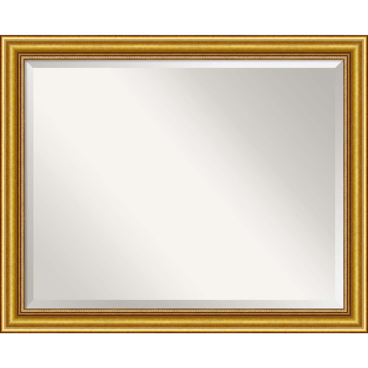 Wall Mirror Large Townhouse Gold 32 X 26 Inch Large 32 X 26 Inch