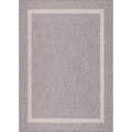 Beverly Rug Waikiki Collection Indoor Outdoor Bordered Area Rug 53X70 Blue White Wkk20403