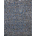 Beverly Hand Knotted Wool Bamboo Silk Blue Area Rug