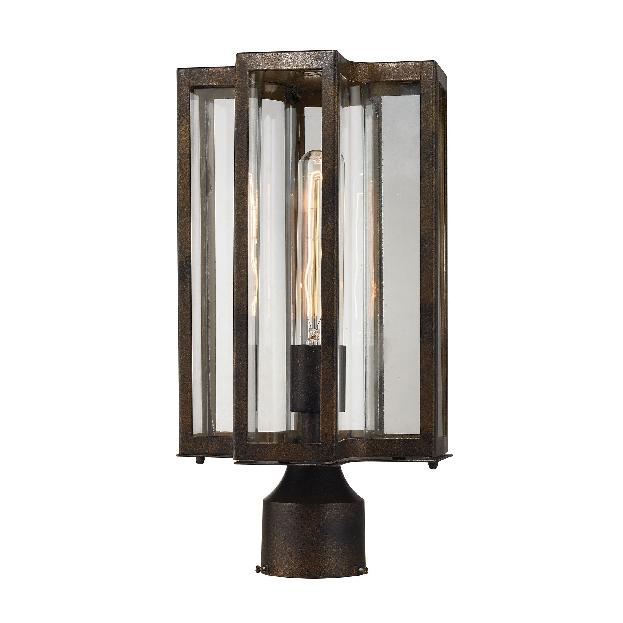 Bianca 15 High 1 Light Outdoor Post Light Hazelnut Bronze 15 Inch H