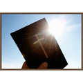 Bible In Hand Framed Canvas Wall Art Print