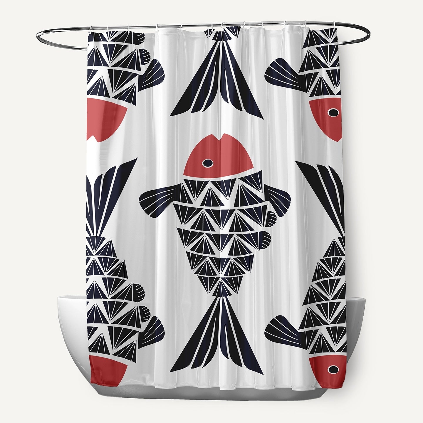 Big Fish Animal Print Shower Curtain