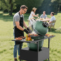 Big Green Egg Table With 2 Folding Side Shelves