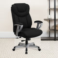 Hercules Series 400 Pound Capacity Big And Tall Black Fabric Office Chair With Arms