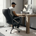 Hercules Series Big Tall 500 Lb. Rated Bonded Leather Executive Swivel Chair With Extra Wide Seat
