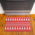 Bigfoot Christmas Sweater Anti Fatigue Door Mat 30 X 18