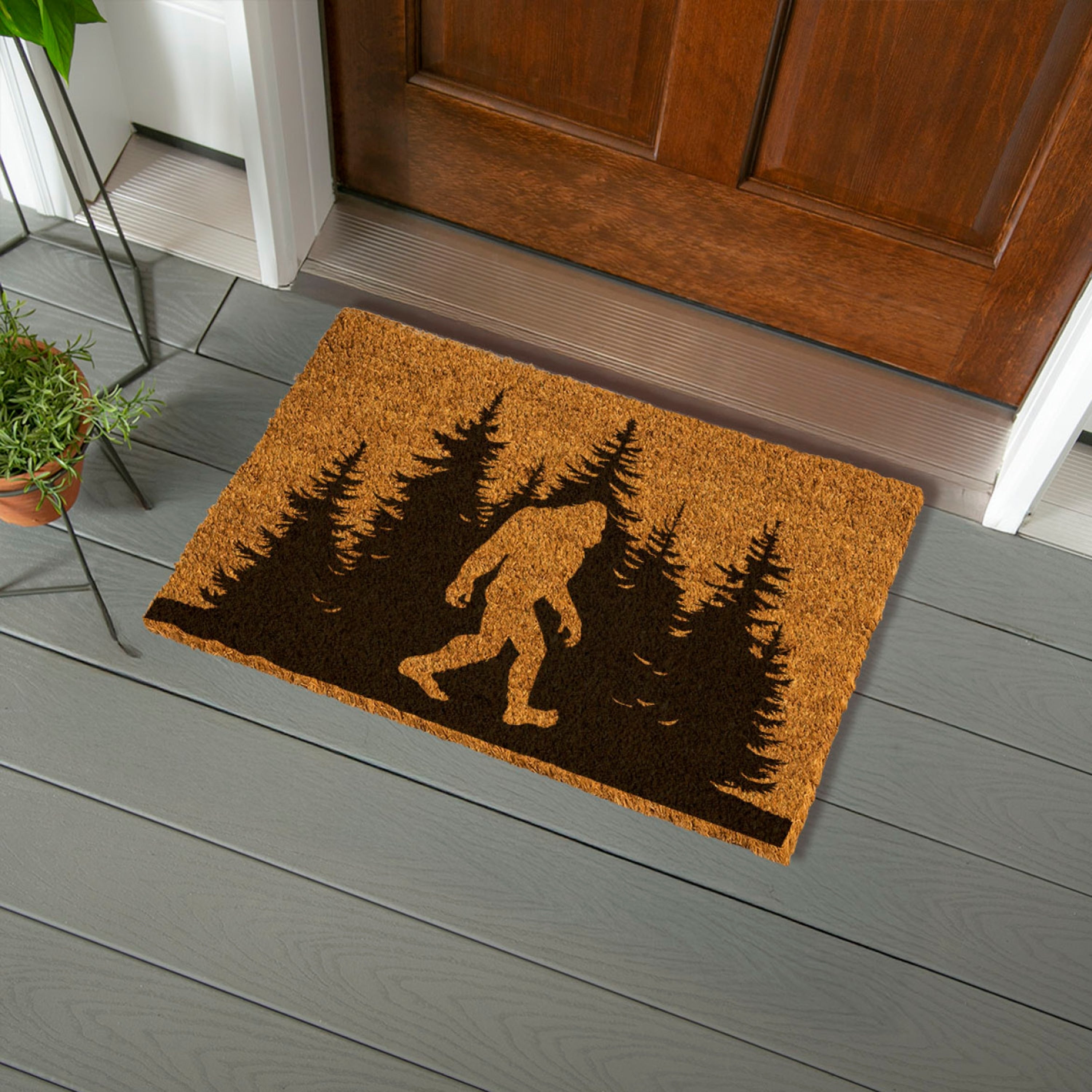 Bigfoot Forest Coir Door Mat 28 X 16 28 X 16