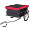 Bike Cargo Trailer With 20 Wheels Removable Cover Folding Frame Quick Release Bike Cart Bike Wagon Trailer For Luggage
