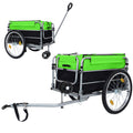 Bike Cargo Trailer Luggage Cart Heavy Duty 220 Lbs Bicycle Wagon Cart 20 Whee L Folding Groceries Hauler With Hitch System