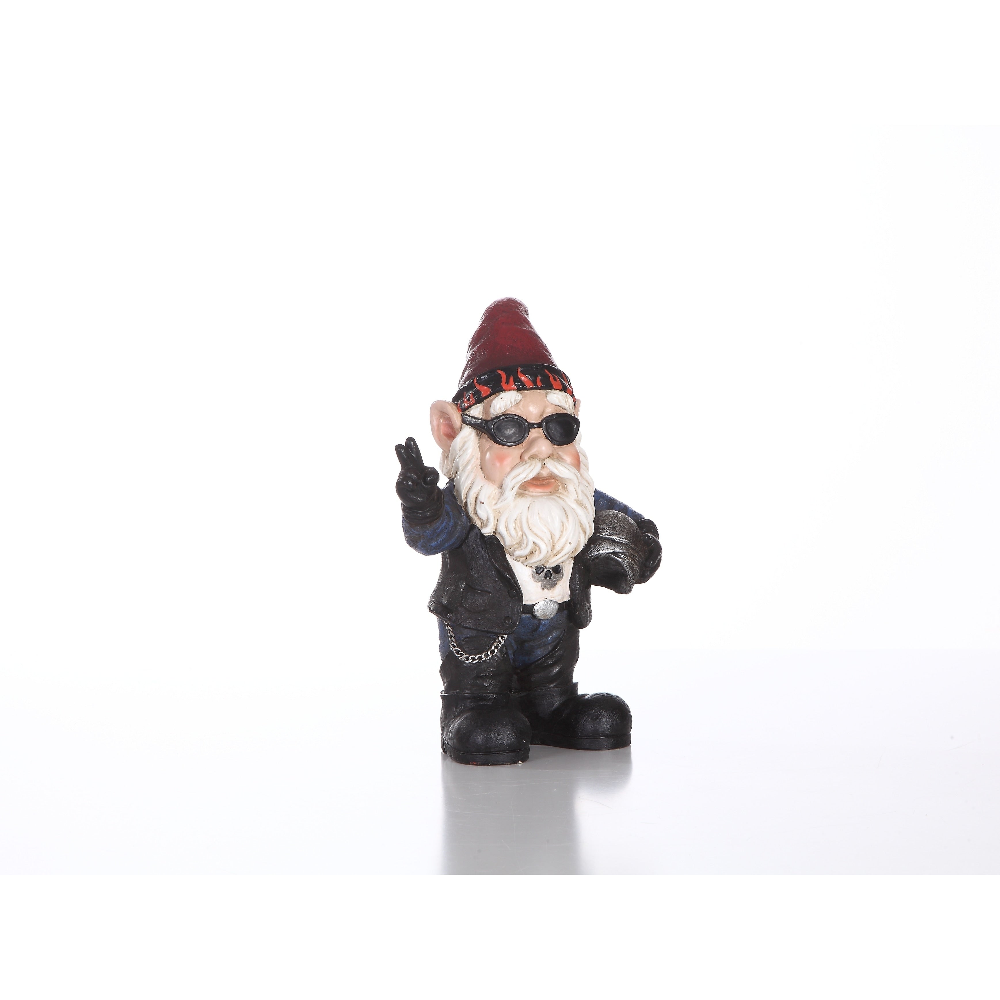 Biker Gnome Withsunglasses Helmet Gnomad