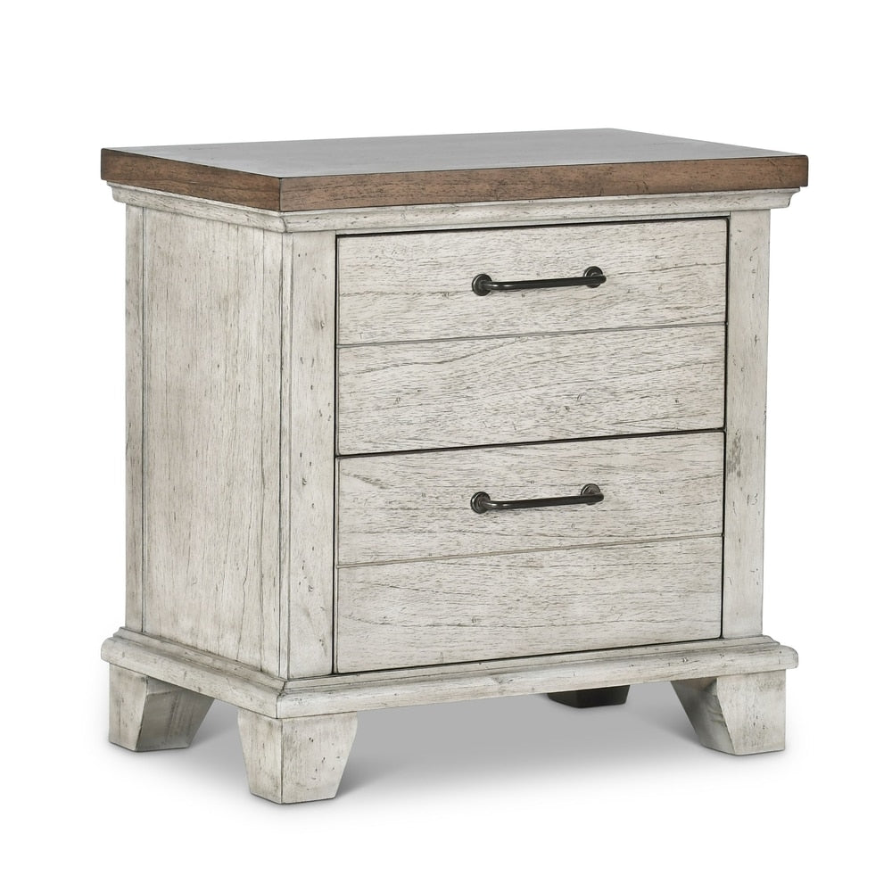 The Gray Barn Overlook Two Tone 2 Drawer Nightstand