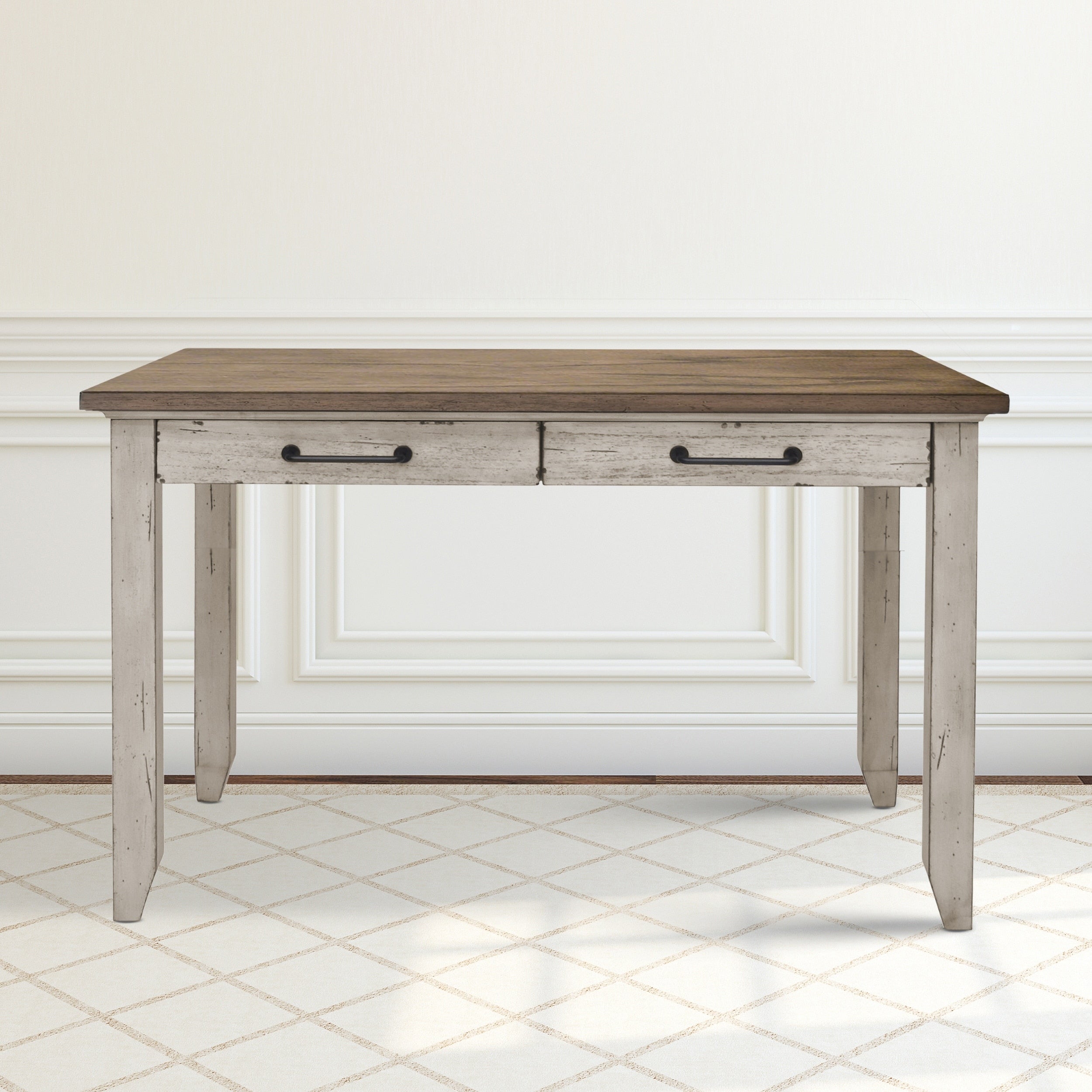 Billings Creek Two Tone Ivory And Honey Sofa Table By Greyson Living