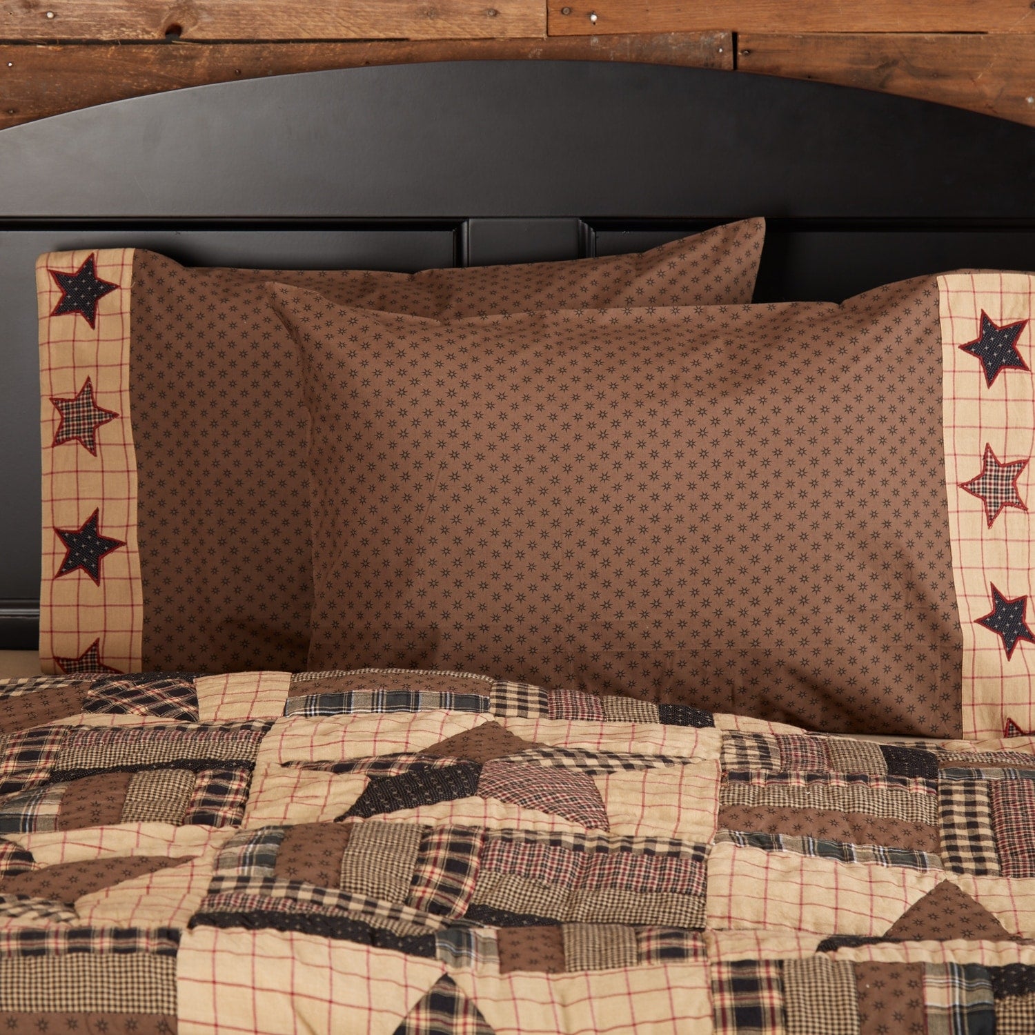 Bingham Star Cotton Pillow Case Set