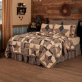 Black Classic Country Bedding Denton Quilt Cotton Star Patchwork